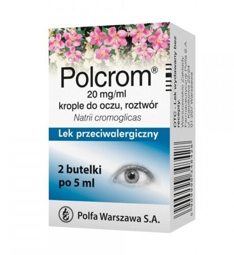 Polcrom 2% krople do oczu 2x5ml