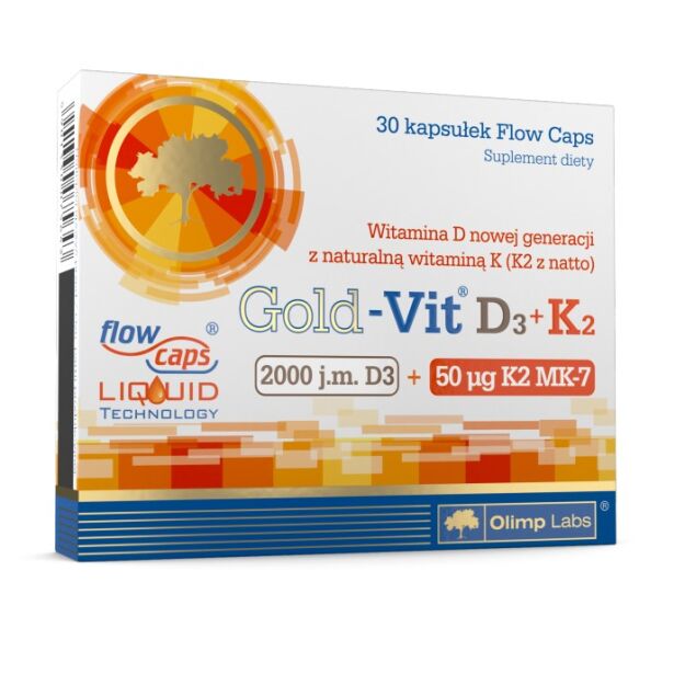 Olimp Gold-Vit D3 2000 j.m.+K2 x 30kaps.