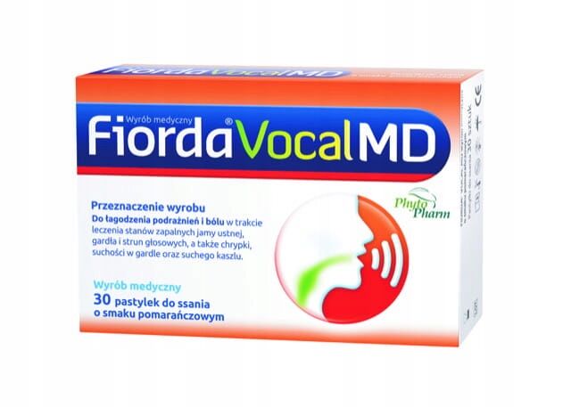 Fiorda Vocal smak pomarańczowy 30 pastylek