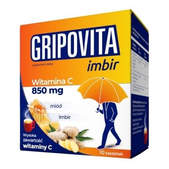 Zdrovit Gripovita Imbir x 10 sasz.