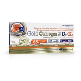 Olimp Gold Omega 3 D3+K2 x 30kaps.