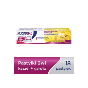 Mucodual pastylki  do ssania x 18 szt