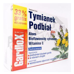 Gardlox Tymianek+Podbial Plus x 24past.