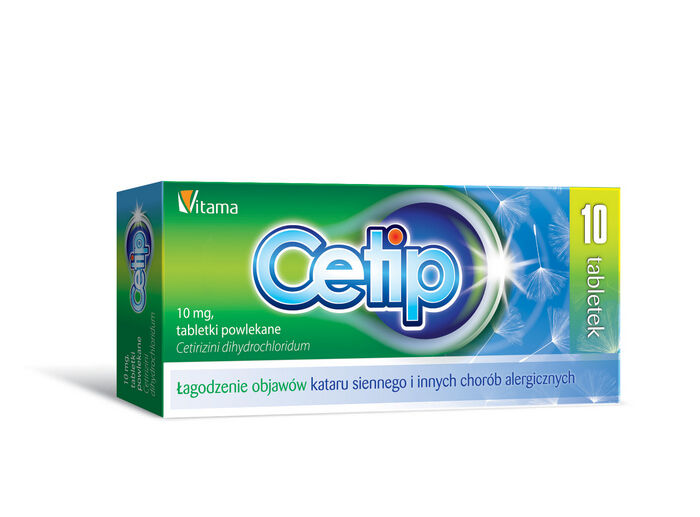 Cetip tabletki powl. 0,01 g 10 tabletki 