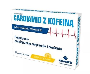 Cardiamid z kofeiną Cytrusowy x 8past