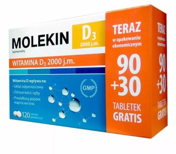 Molekin D3 2 000 x 120tabl.