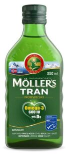 Tran Mollers Norweski naturalny x250ml