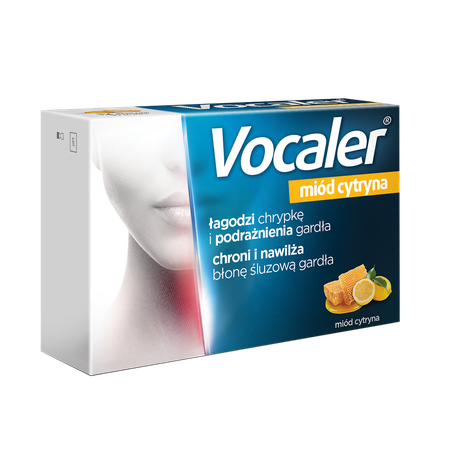 Vocaler miód cytryna x 12past.