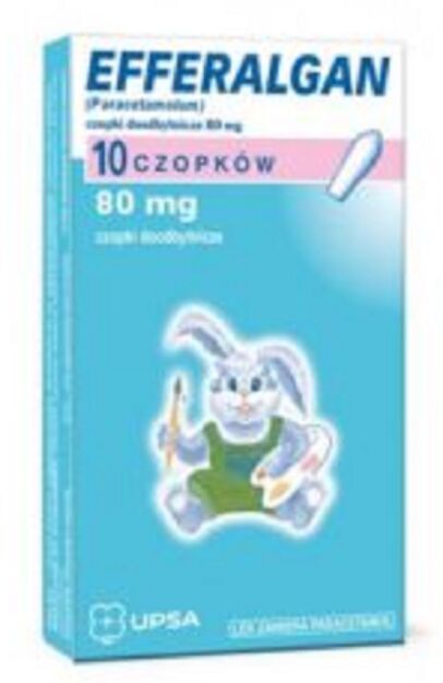 Efferalgan czopki  80mg x 10czop.