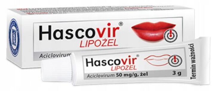 Hascovir Lipożel x 3g