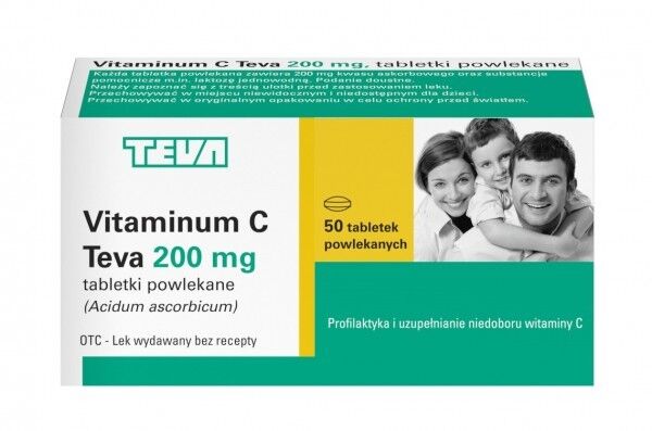 Vit. C Teva 200mg x 50tab