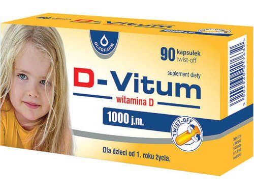 D-Vitum 1000j.m. x 90kaps.