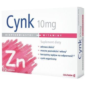 Cynk 10mg x 30tabl. COLFARM