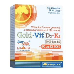 Olimp Gold-Vit D3 2000 j.m.+K2 x 60kaps.