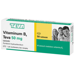 Vit. B6 50mg x 50tabl. TEVA