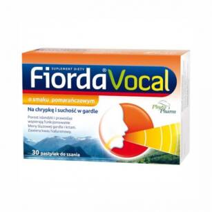 Fiorda Vocal MD pomarańczowa x 30 past.