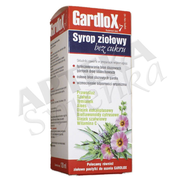 Gardlox 7 ziół syrop bez cukru 120ml