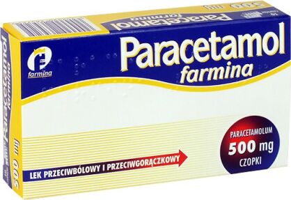 Paracetamol czopki 500mg x 10czop. FARMINA