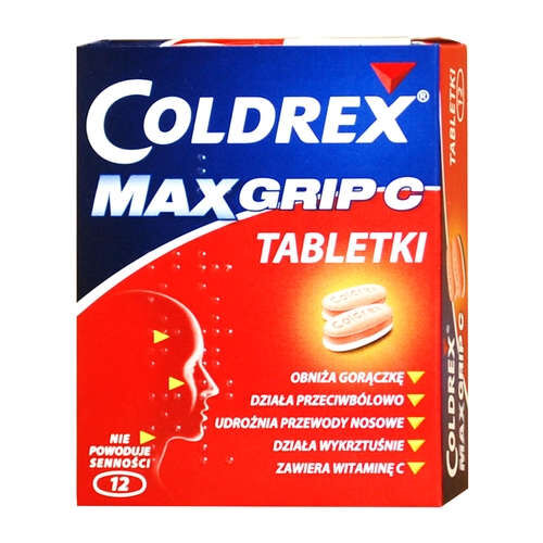 Coldrex MaxGrip C 12 tabletki 