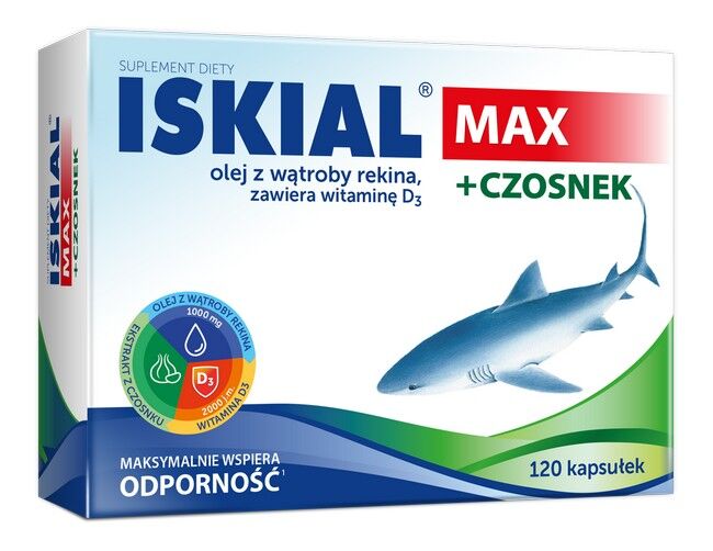 Iskial Max+Czosnek x 120kaps.