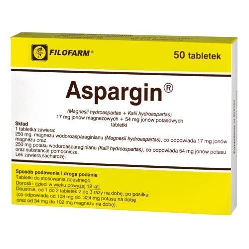 Aspargin x 50tabl. FILOFARM