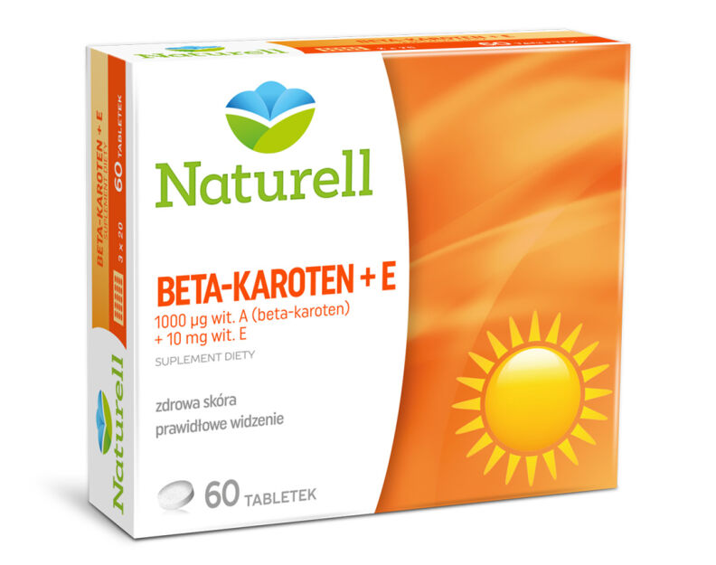 NATURELL Beta-karoten + vit.E x 60tabl.