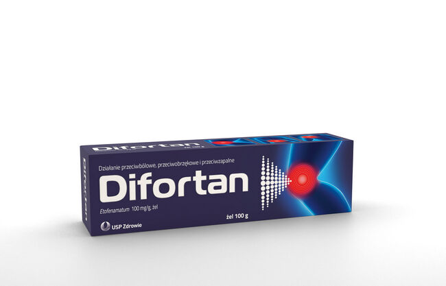 Difortan żel 0,1 g/g 100 g 