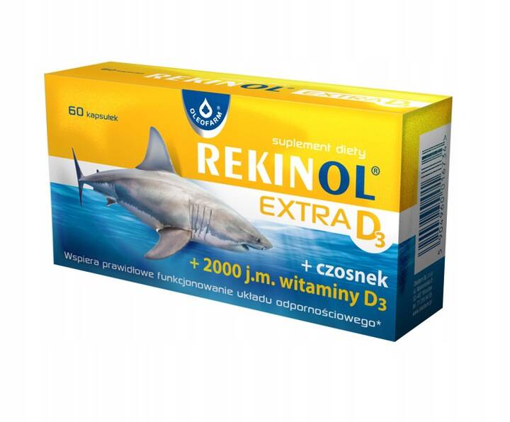 Rekinol Extra D3 x 60kaps.