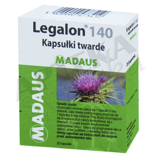 Legalon 140 mg x 20 kapsułek twardych